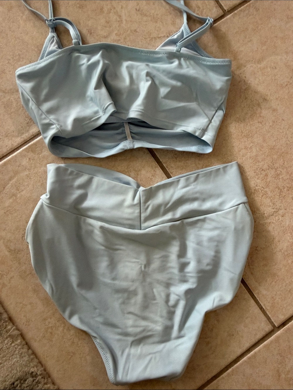 Aerie ruched high waisted full coverage bikini - Picture 2 of 4